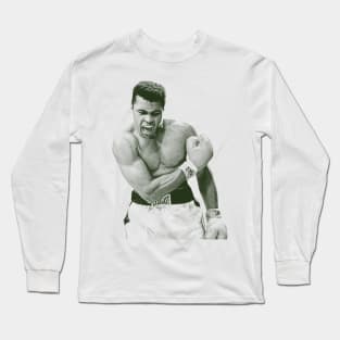 muhammad ali engraving Long Sleeve T-Shirt